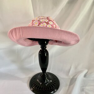 Coming up Daisy&#39;s Bucket Hat, Pink Toddler Girl Sun Hat, Bucket Hat with Bow in the Back, Girls Floppy Hat, Daisy Floppy Hat, Sun Hat Girl