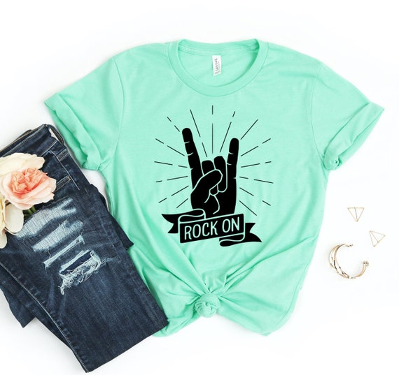 Rock on T-shirt Concert Shirt Funny Concert Tshirt Rock | Etsy