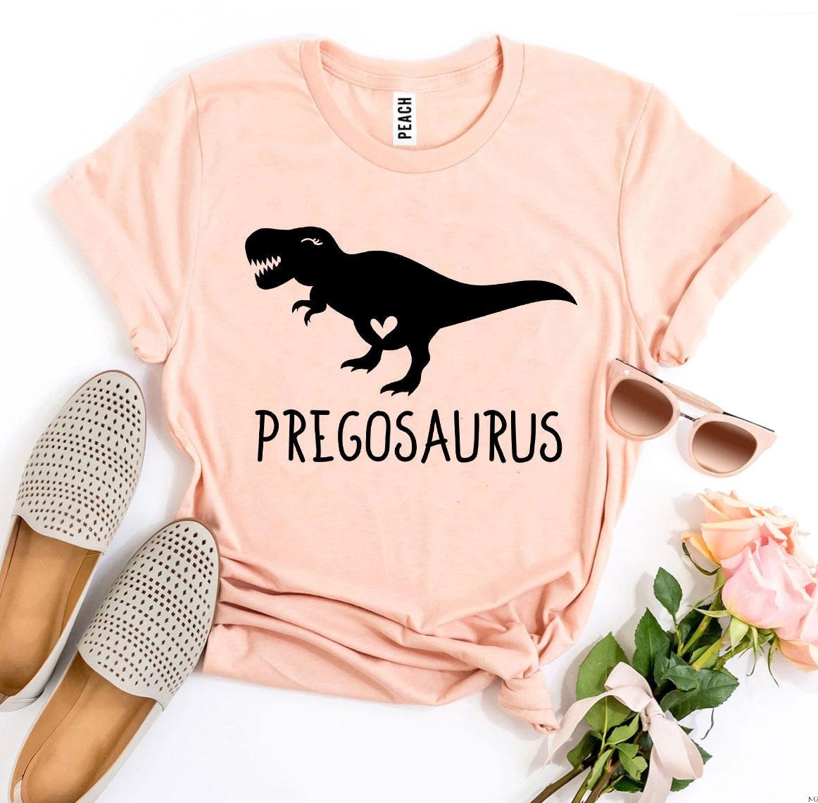 Pregosaurus T shirt Funny Maternity T shirt Pregnancy