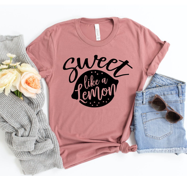Sweet Like A Lemon Shirt Lemon Gift Lemonade Birthday Etsy