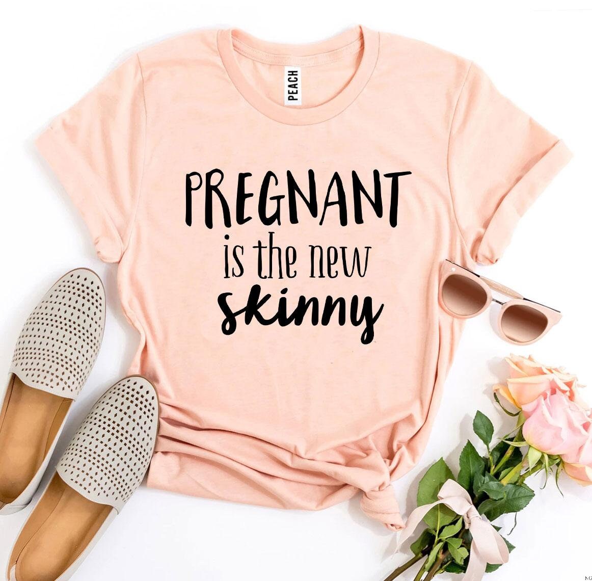 Pregnant is the New Skinny T-shirt Pregnancy Reveal Shirt - Etsy