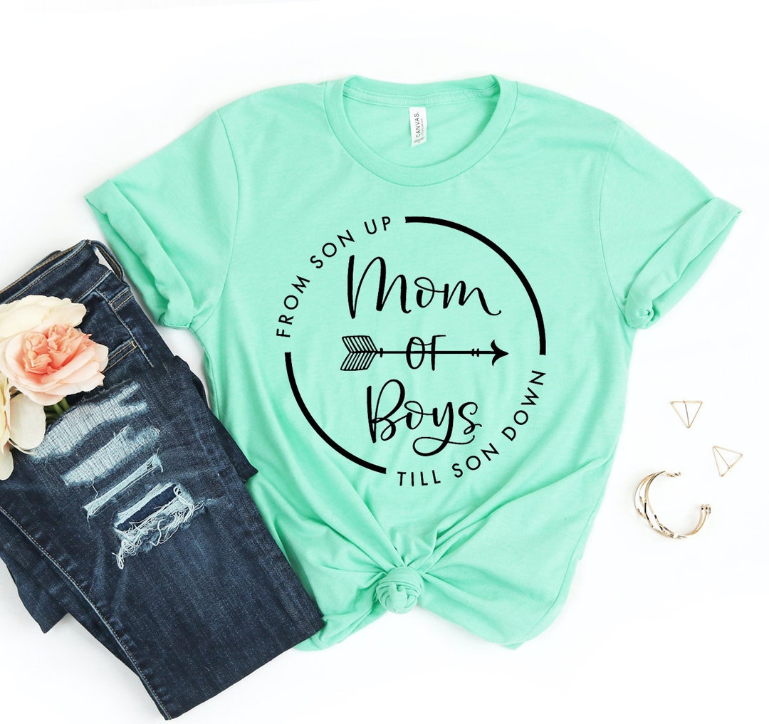 Mom of Boys Shirt Mommy T-shirt Mommy Tee Mom Shirt Mom - Etsy