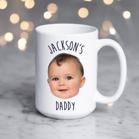 Dad Baby Photo Gift Custom Face Mug Baby Photo Mug For Mom Personalized Photo Mug Baby Face Gift Mug
