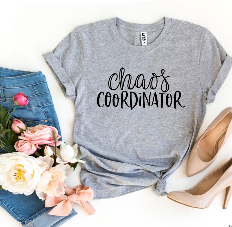 Mom Life Teacher Shirts Mom t-shirt Teacher Tee Chaos Tee Mothers Day Gift Teacher Life Chaos Coordinator T-Shirt Gift For Teacher