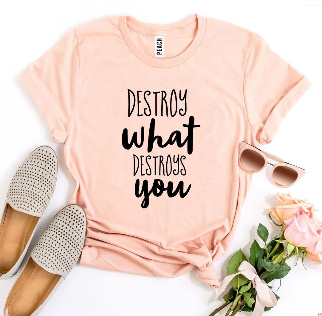 Destroy What Destroys You T-shirt Destroy Tees Motivational - Etsy