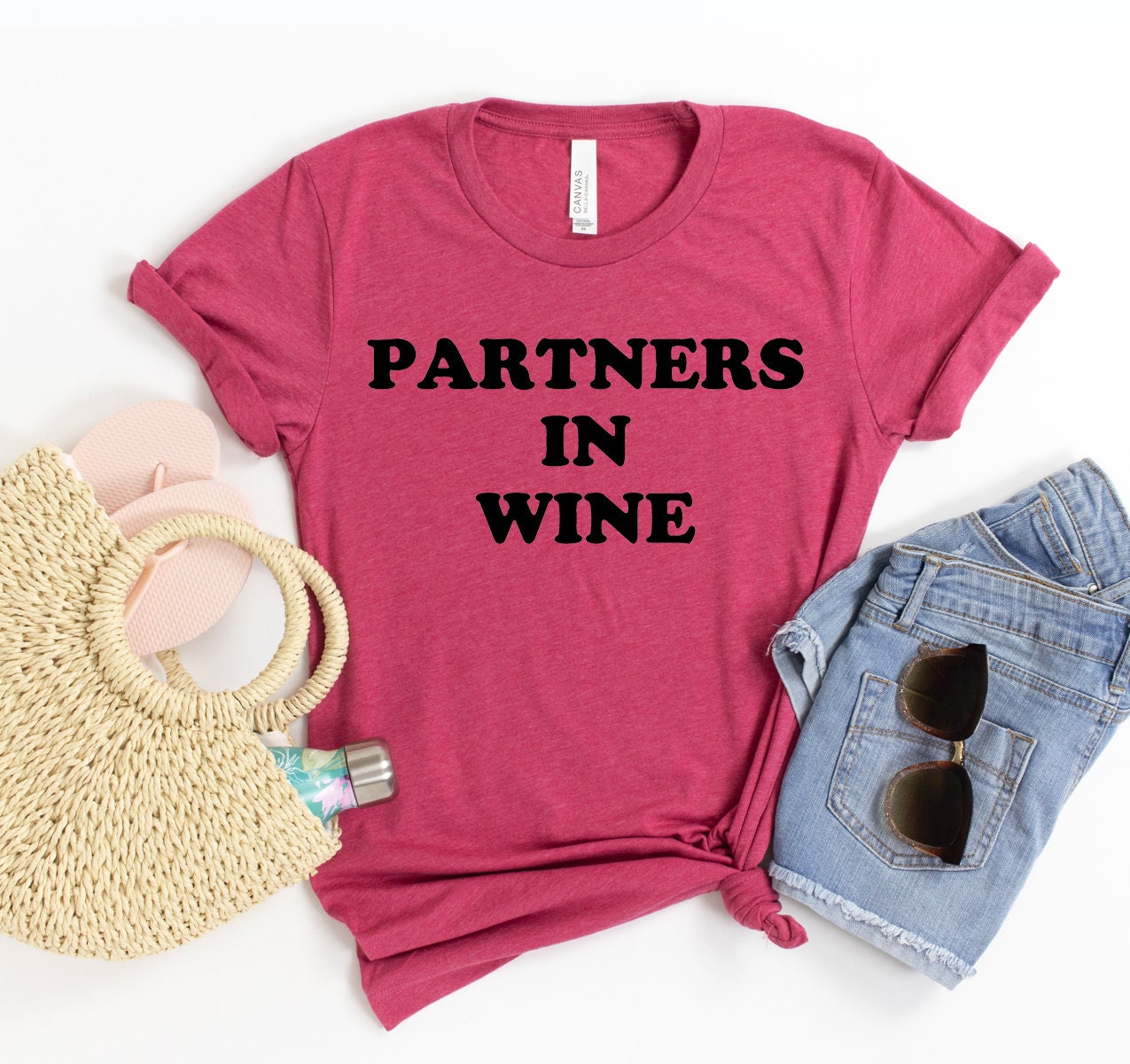 Partners in Wine Shirt Wine Tshirt Wine Lover Tshirt Gift Etsy