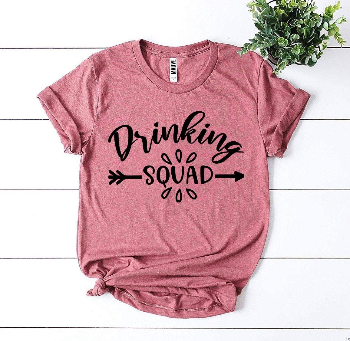 Drinking Squad T-shirt Drinking Shirts Beer Drinking Shirt | Etsy