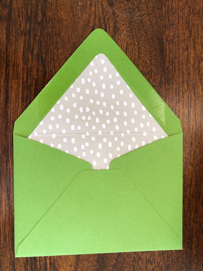 Four Handmade Folded Note Cards blank & Lined Envelopes set Etsy