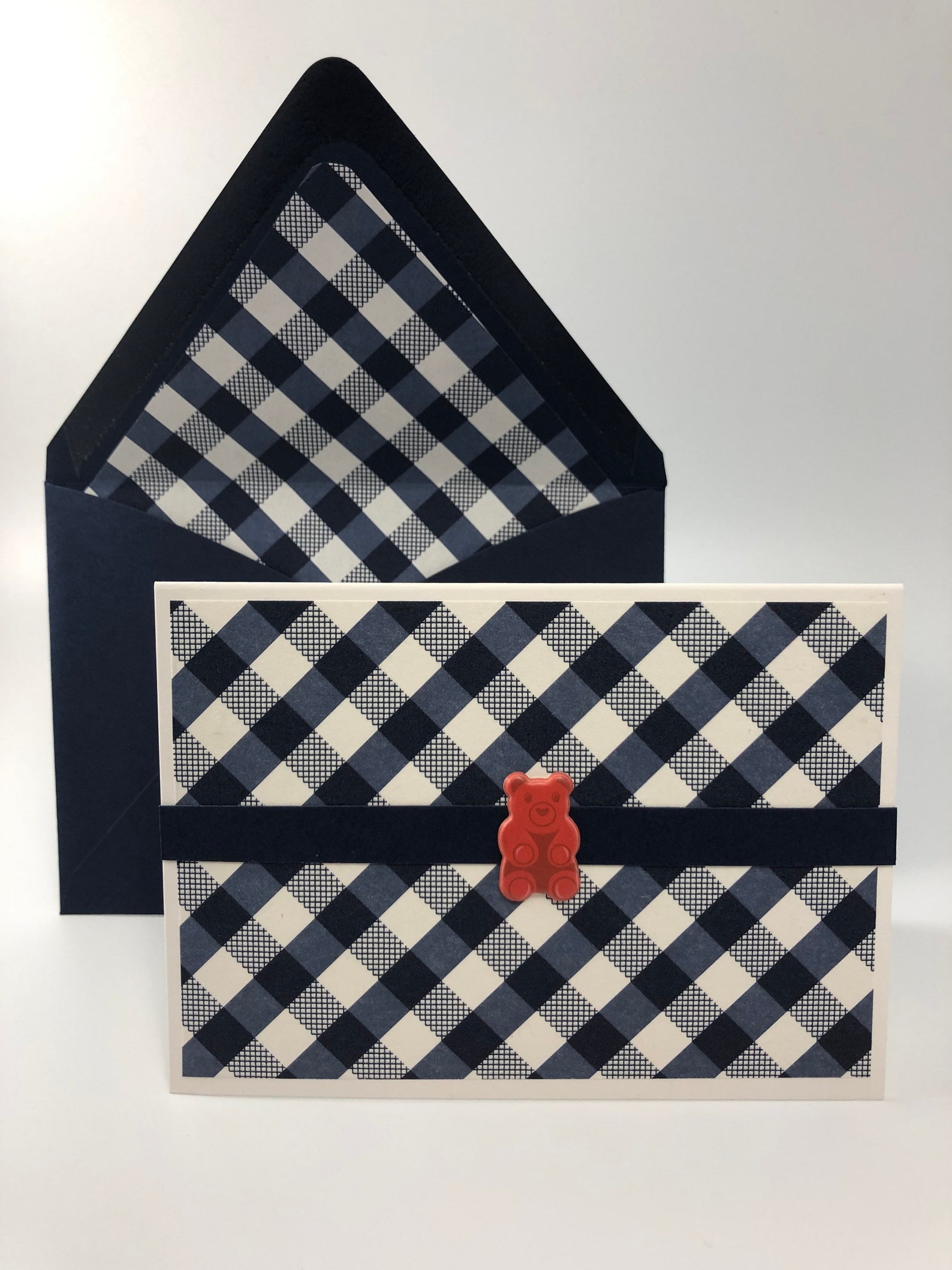 Four Handmade Folded Note Cards blank & Lined Envelopes set Etsy