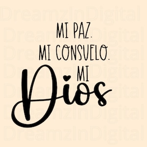 Frases religiosas svg, Religious svg, Frases biblicas, Dios, Frases cristianas, Faith, Christianity, SVG, PNG, Cut Files, Spanish Quotes