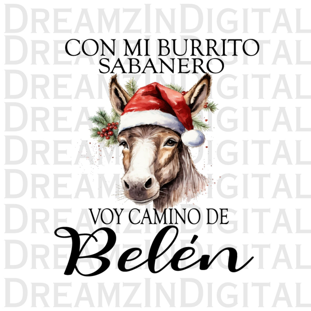 Mi Burrito Sabanero PNG, Funny Mexican Christmas PNG, Ugly Mexican