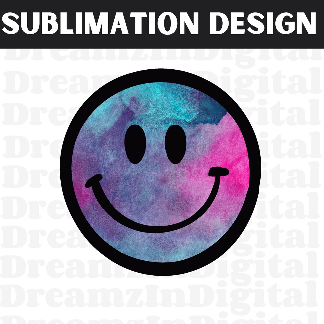Watercolor Smiley Face Png, Happy Face Png, Fun Smiley Png, Trendy Png ...