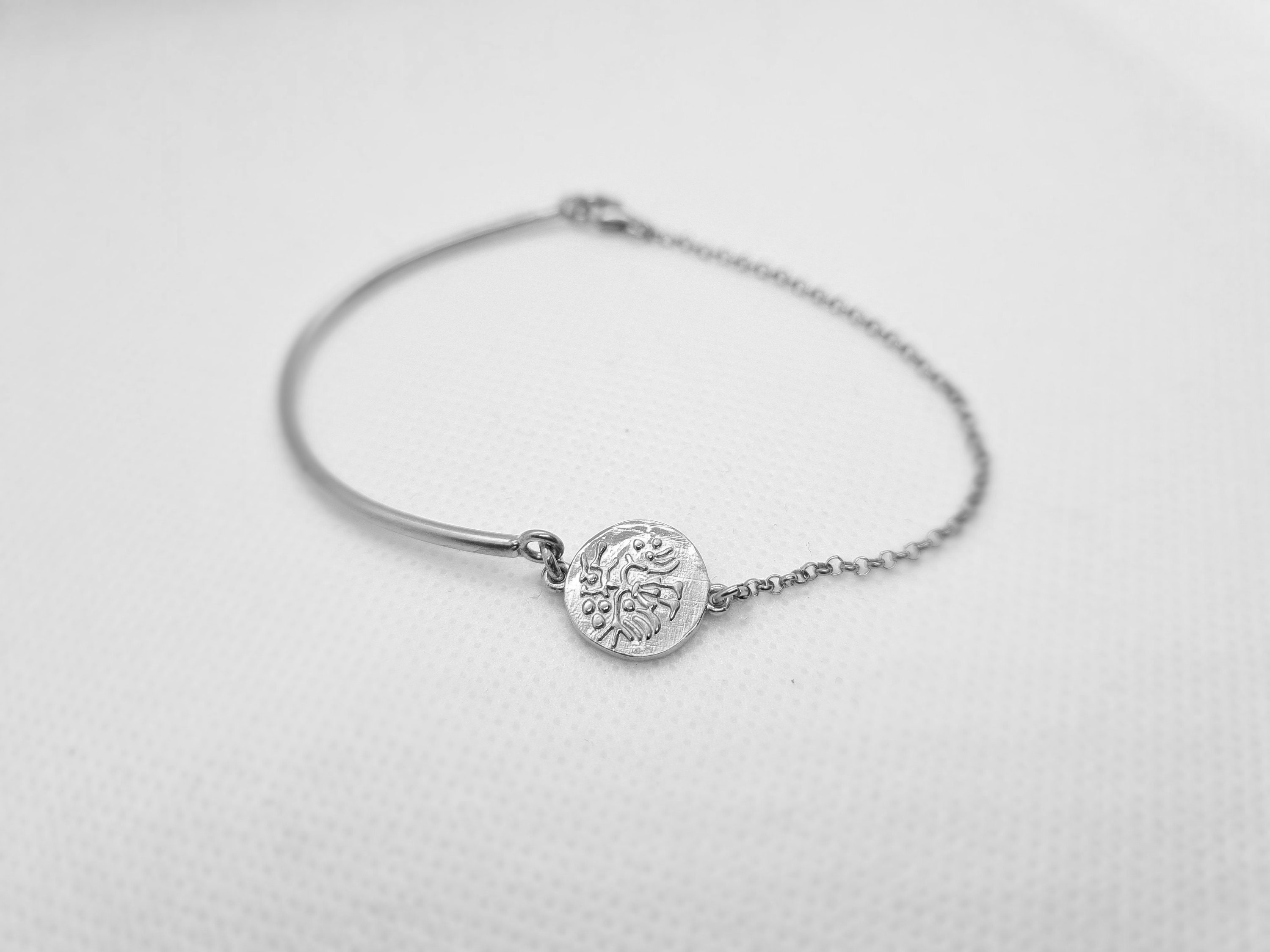 Sterling Silver charm Bracelet for wedding or everyday use Etsy