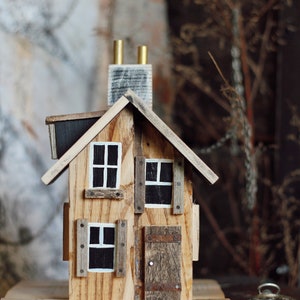 Driftwood art / Rustic home decor /Christian decor /Bohemian decor / Wood decor /Tiny house / Wooden wall art/ Christmas home decor / House image 7