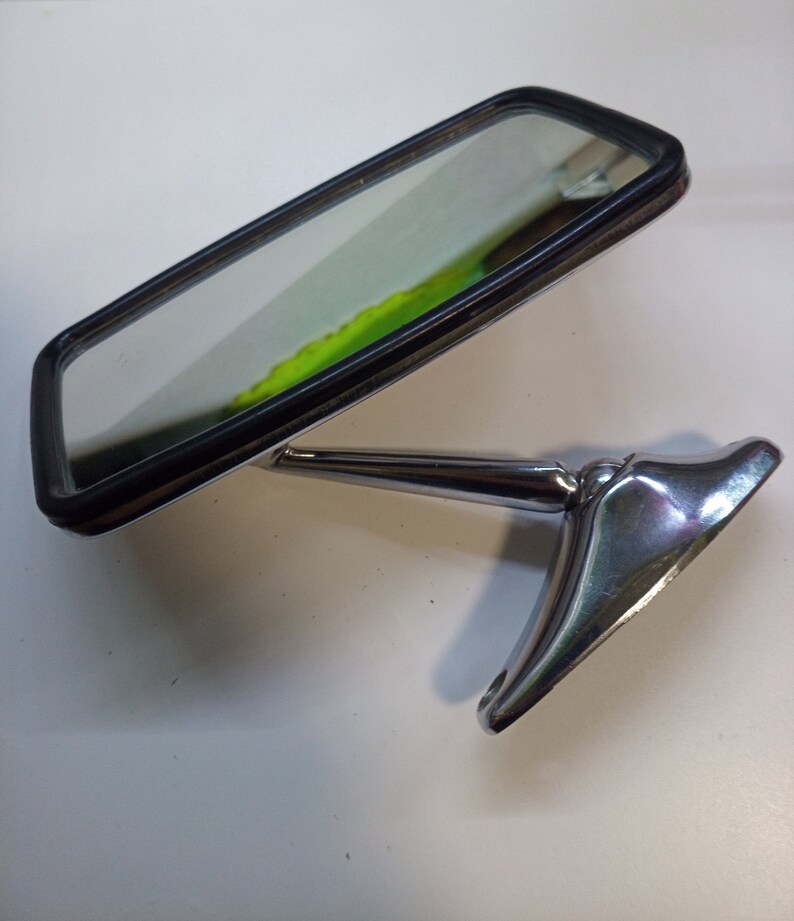 Rare chrome car mirror. Vintage car rear view mirror. made in Etsy