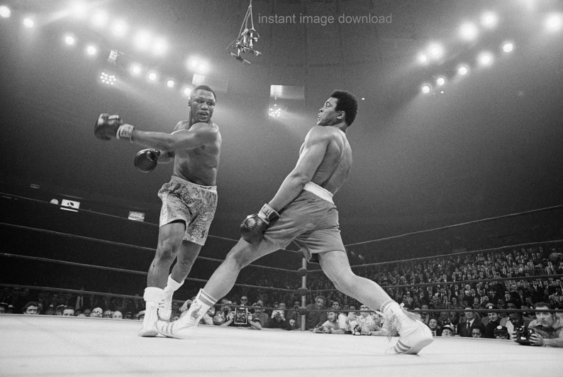 Muhammad Ali Poster Boxing Knockout Black and White. Printable Etsy
