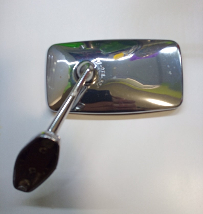 Rare chrome car mirror. Vintage car rear view mirror. made in Etsy