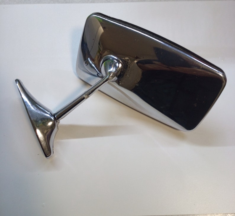 Rare chrome car mirror. Vintage car rear view mirror. made in Etsy