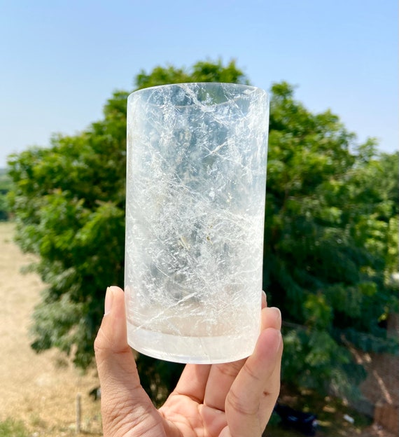 Natural Rock Crystal Glass Clear Quartz Glass Fancy Glass 