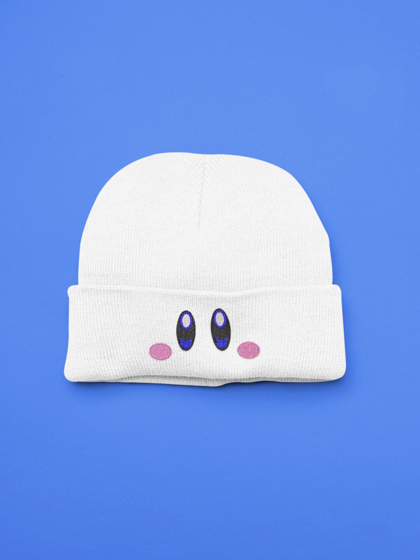 8-bit Blue Eyes Beanie - Etsy