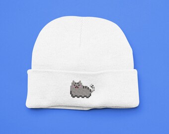 8-Bit Cat Beanie