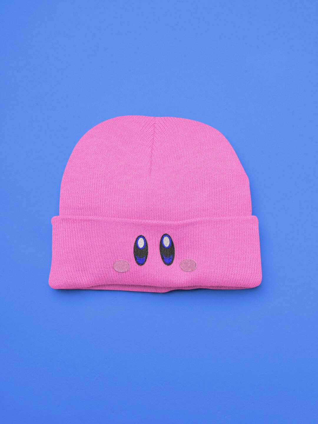8-bit Blue Eyes Beanie - Etsy