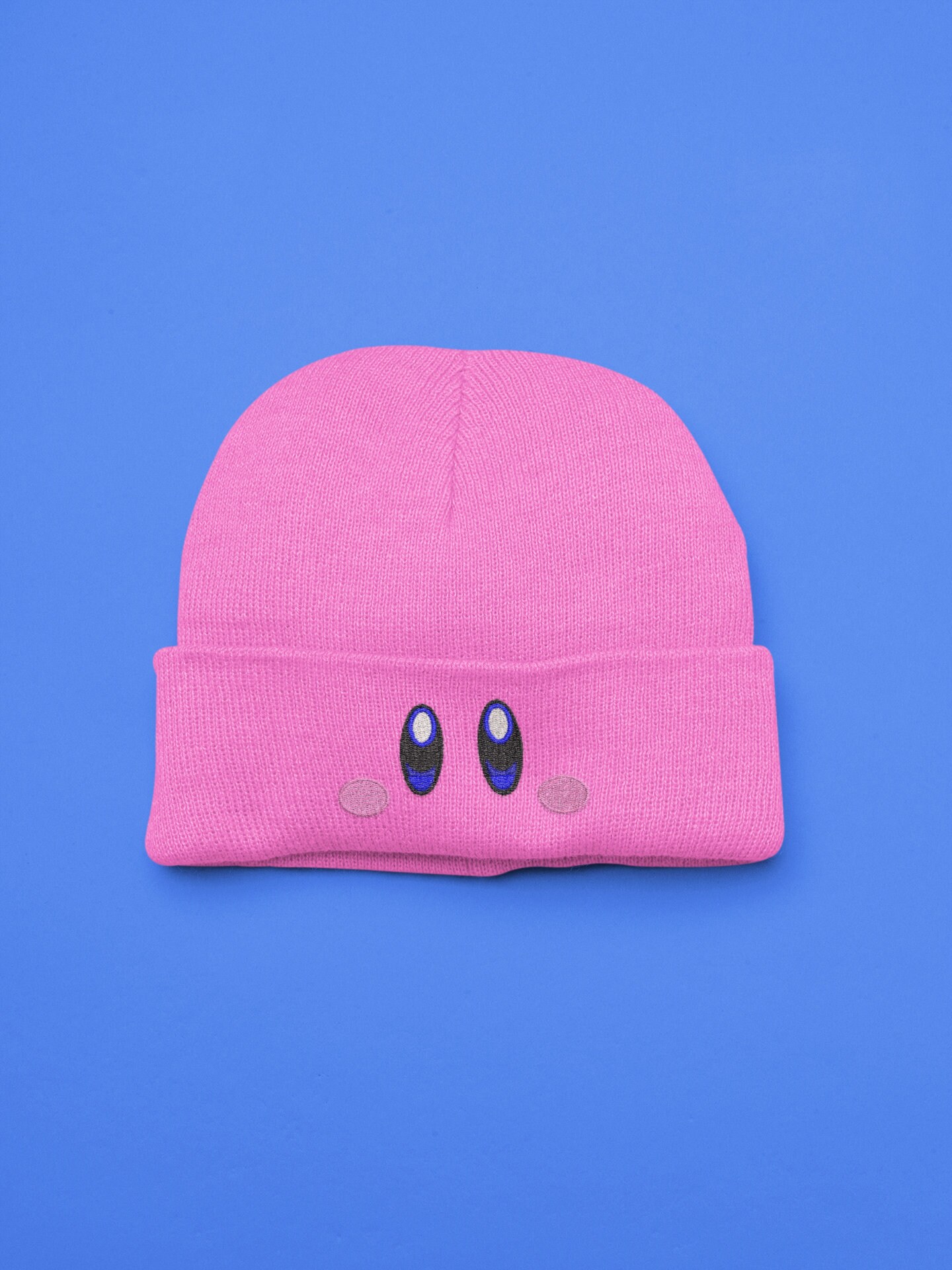 8-bit Blue Eyes Beanie - Etsy