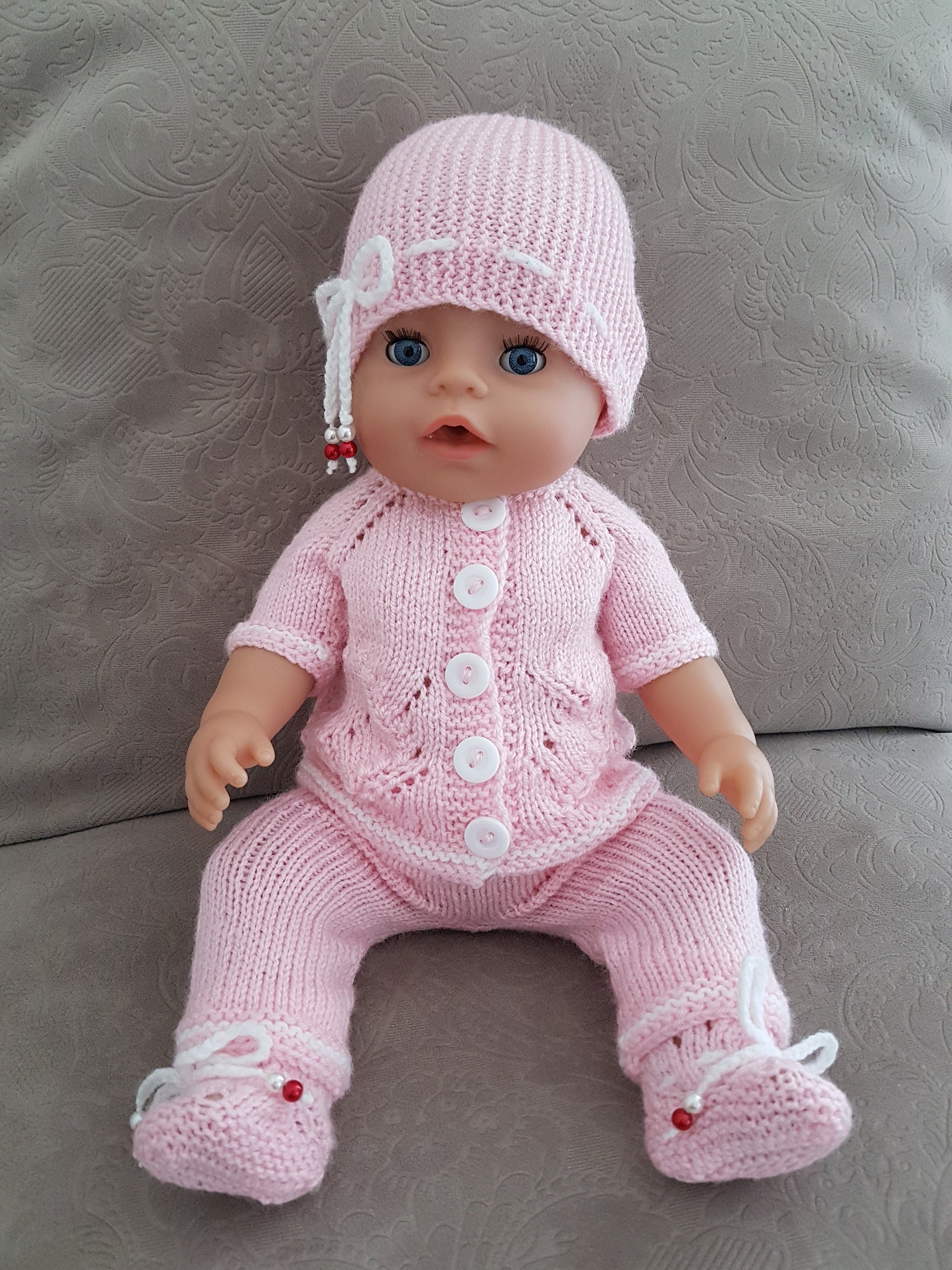 Pink Baby Doll Clothes Baby Born Clothes Set 16 17 inch doll | Etsy