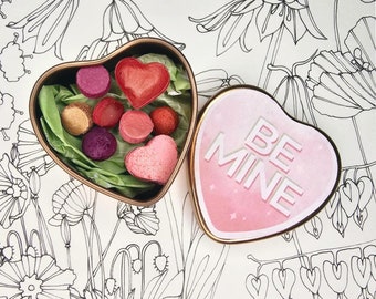 Valentines Themed -  Watercolour Paint Tin