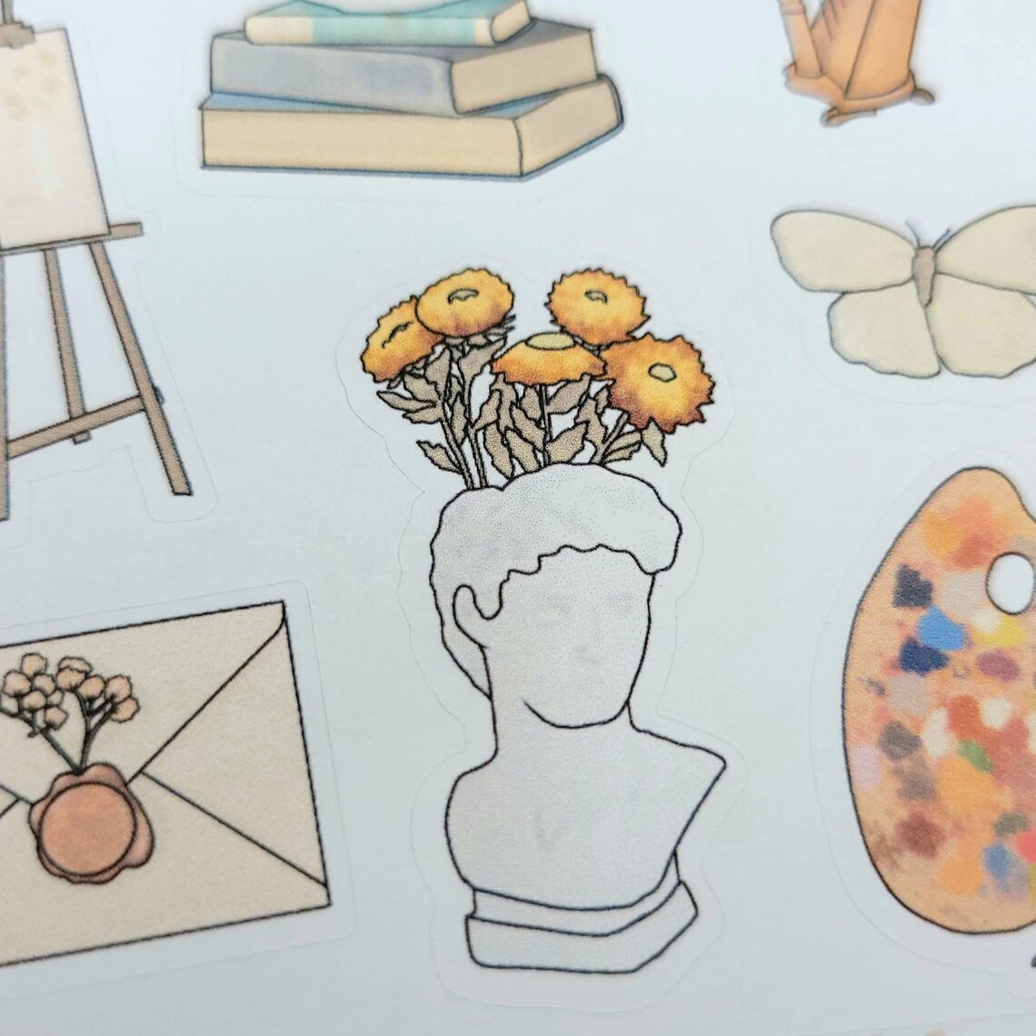 Light Academia Sticker Sheet Journal Stickers Vintage Etsy