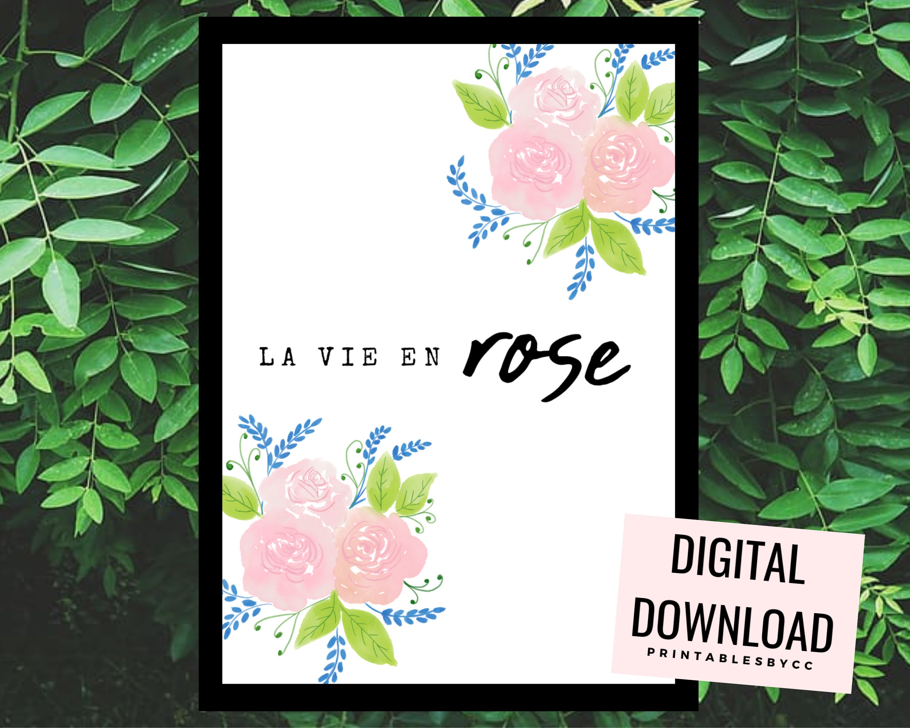 La Vie En Rose Floral Life Through RoseTinted Glasses Etsy