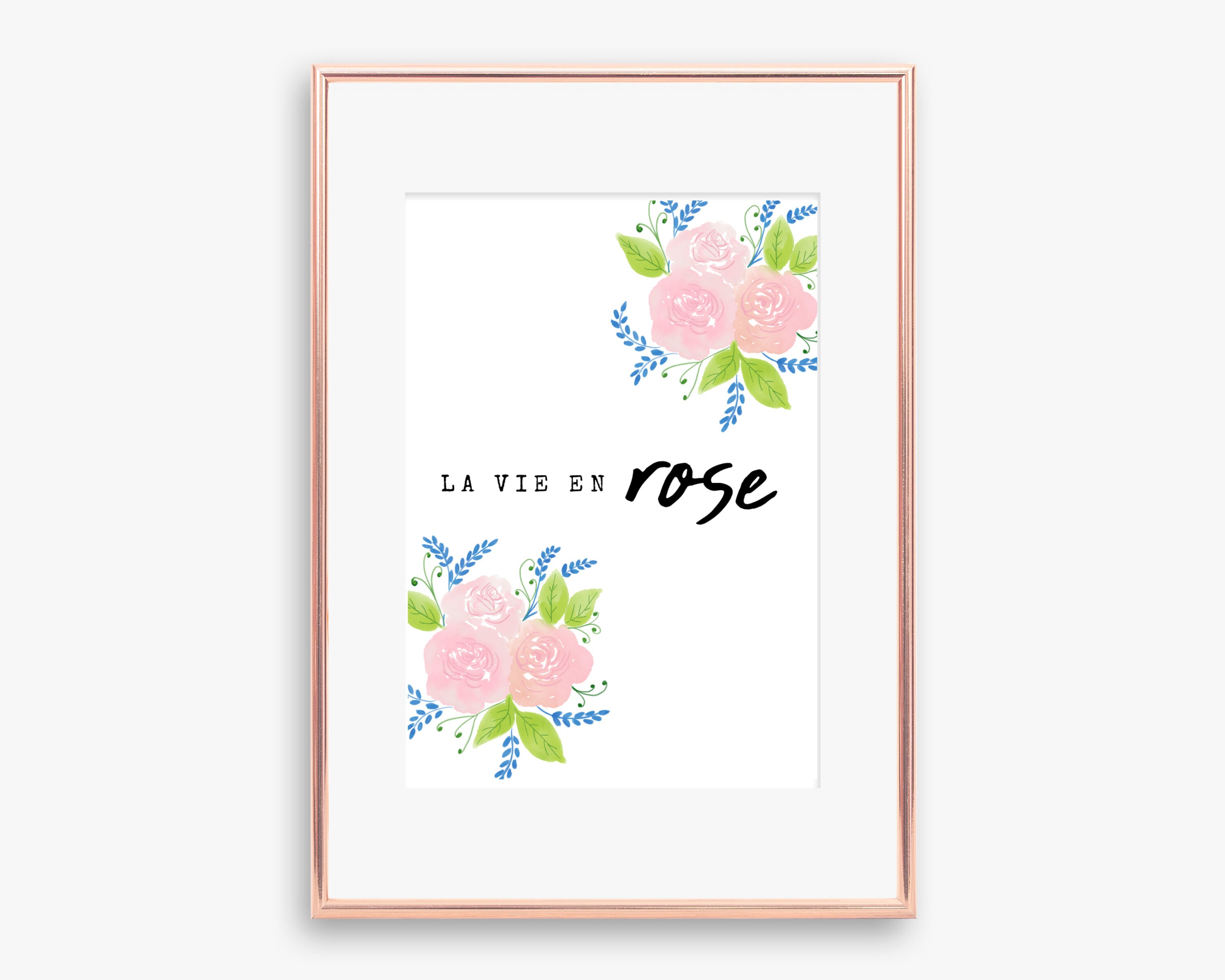 La Vie En Rose Floral Life Through RoseTinted Glasses Etsy