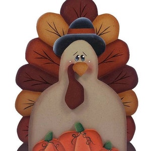 Thanksgiving Hand Painted Wood Turkey Decor, Thanksgiving Decor, Thanksgiving Turkey, Decorative Painting, Tole Painting, Wood Turkey