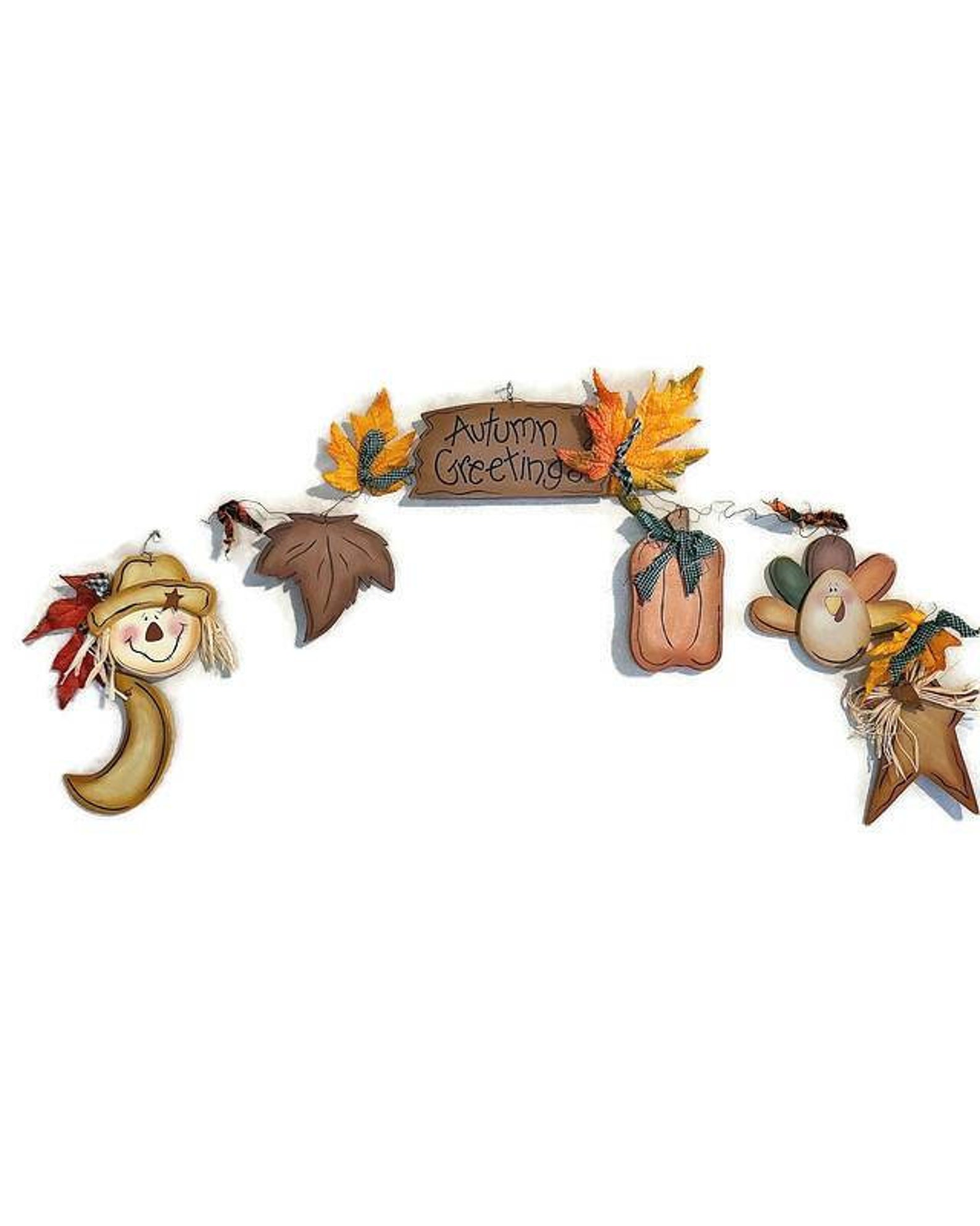 Autumn Greetings Fall Wall Decor Autumn Wall Decor Wood Etsy