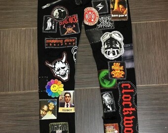 Missing Since Thursday Zillakami Pants Handmade Jeans Patchwork MST