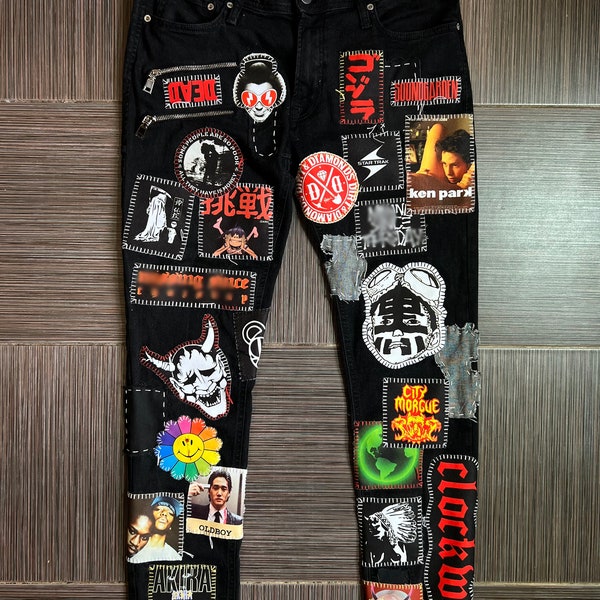 Zillakami Patchwork Jeans - Etsy