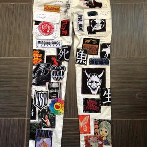 ハンドメイド　クラストパンツ　sedition等バンドパッチおまけ付き Crust pants - Etsy 日本
