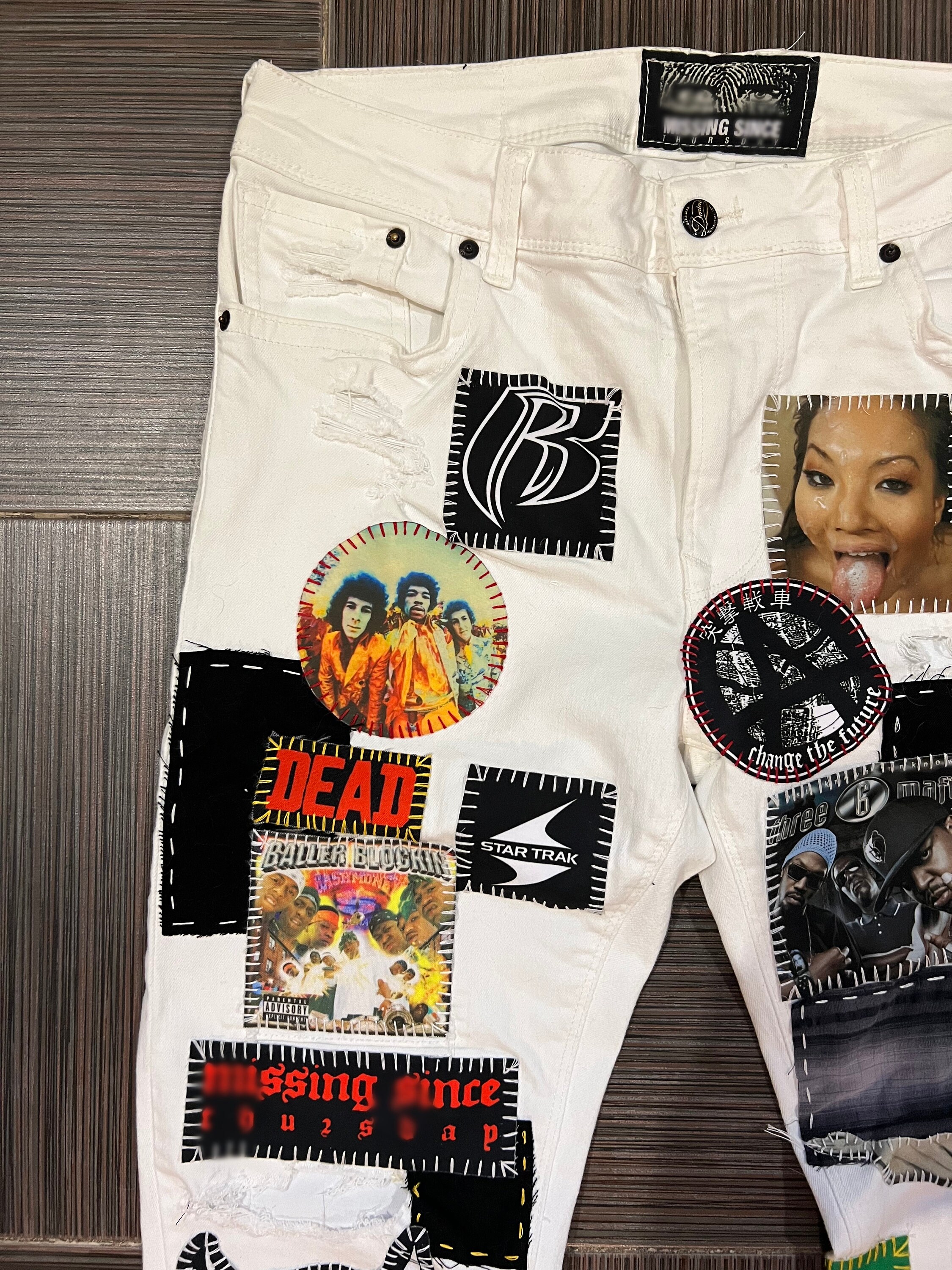 Personalized White Crust Pants - Etsy