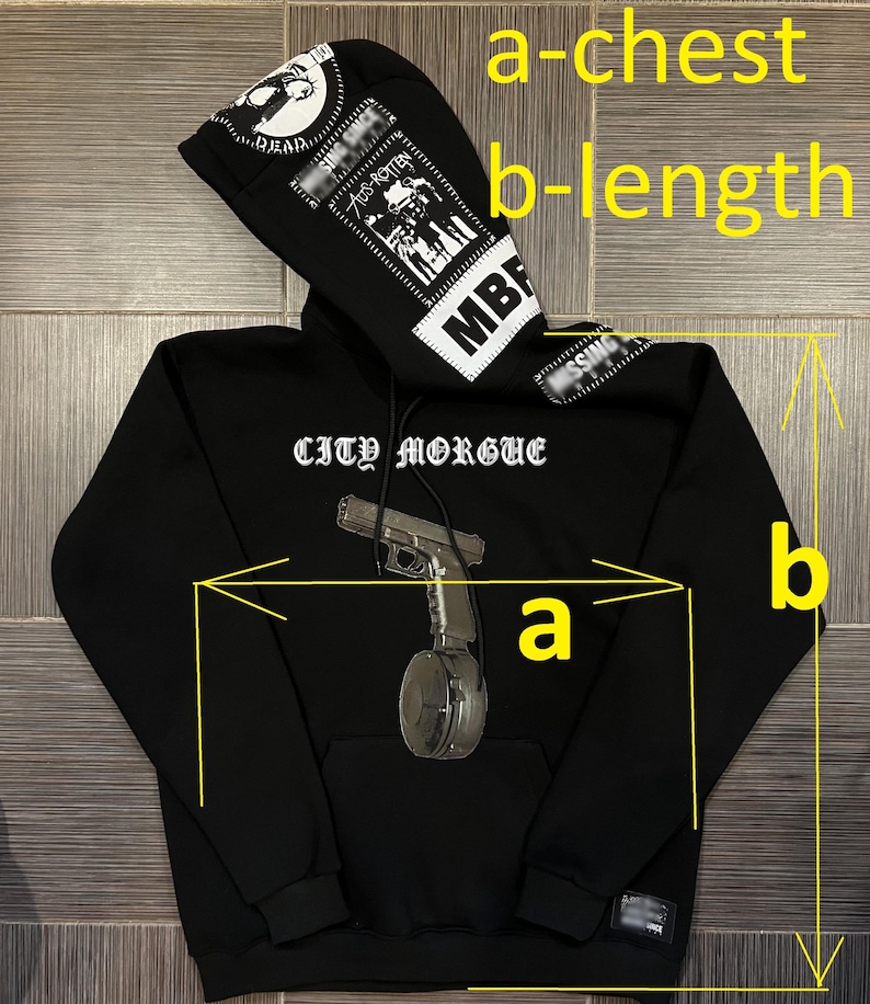 personalizzazione completa: Felpa con cappuccio city morgue lot936 immagine 7
