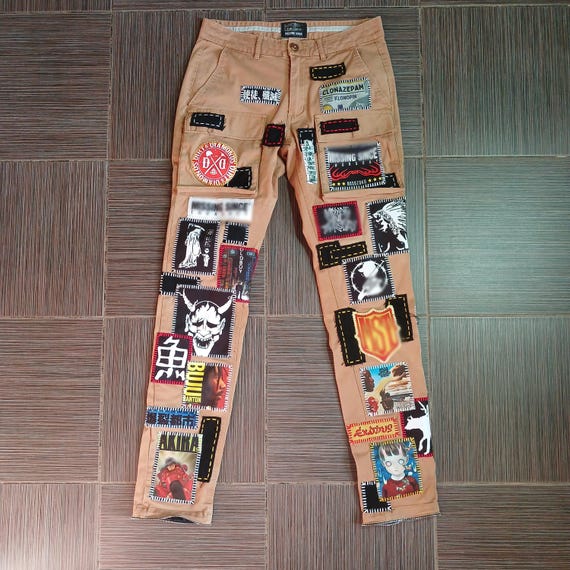 Personalized Olive Sosmula Pants Cargo Front Back Pockets - Etsy