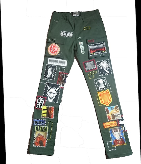 Custom Bosozoku Olive Zillakami Sosmula Pants Cargo Front