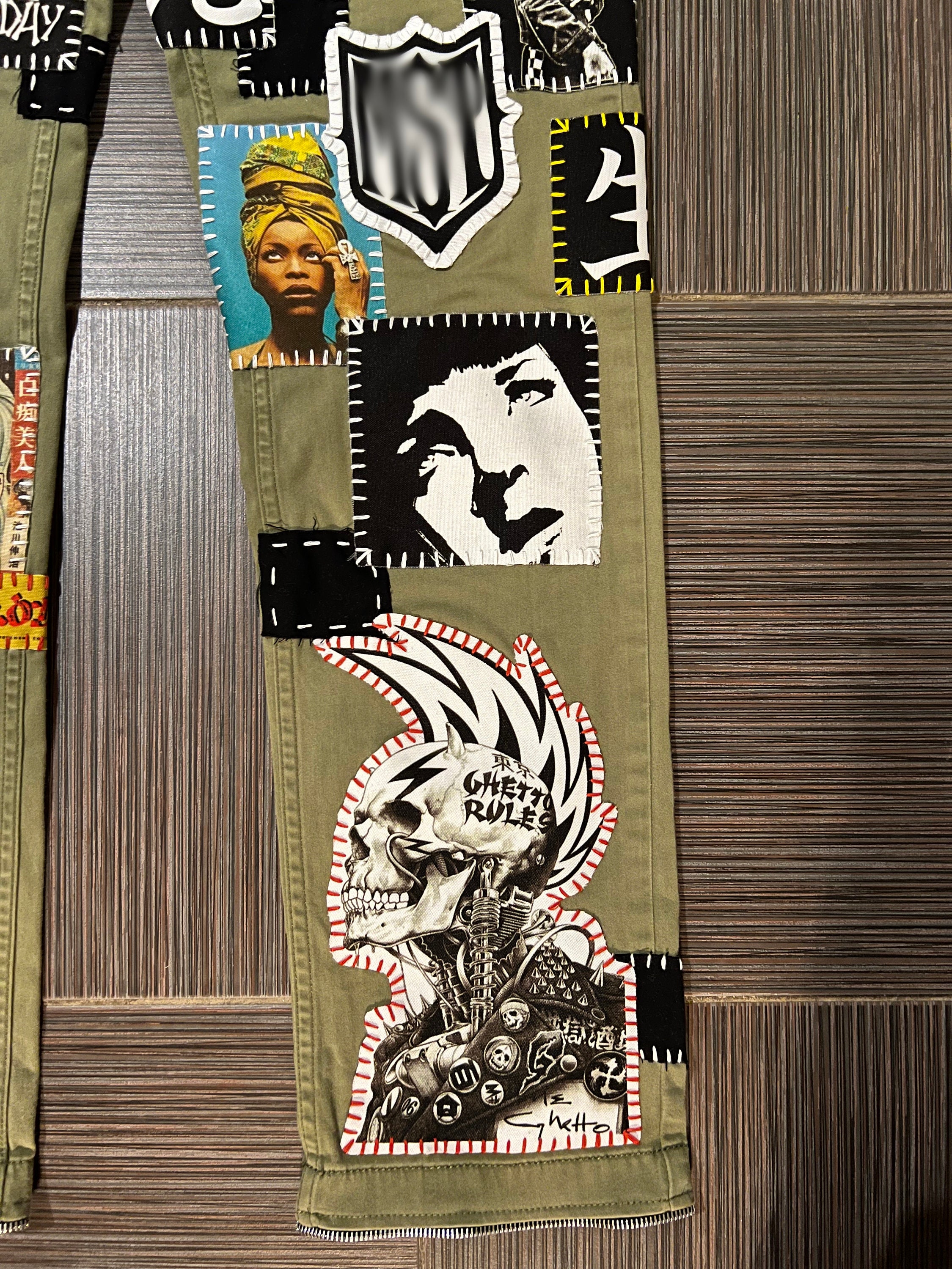 Personalized Olive Crust Pants Punk Edition - Etsy