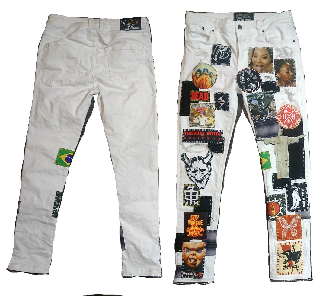 Zillakami DOG YEAR White Crust Pants UPS Express Shipping Etsy
