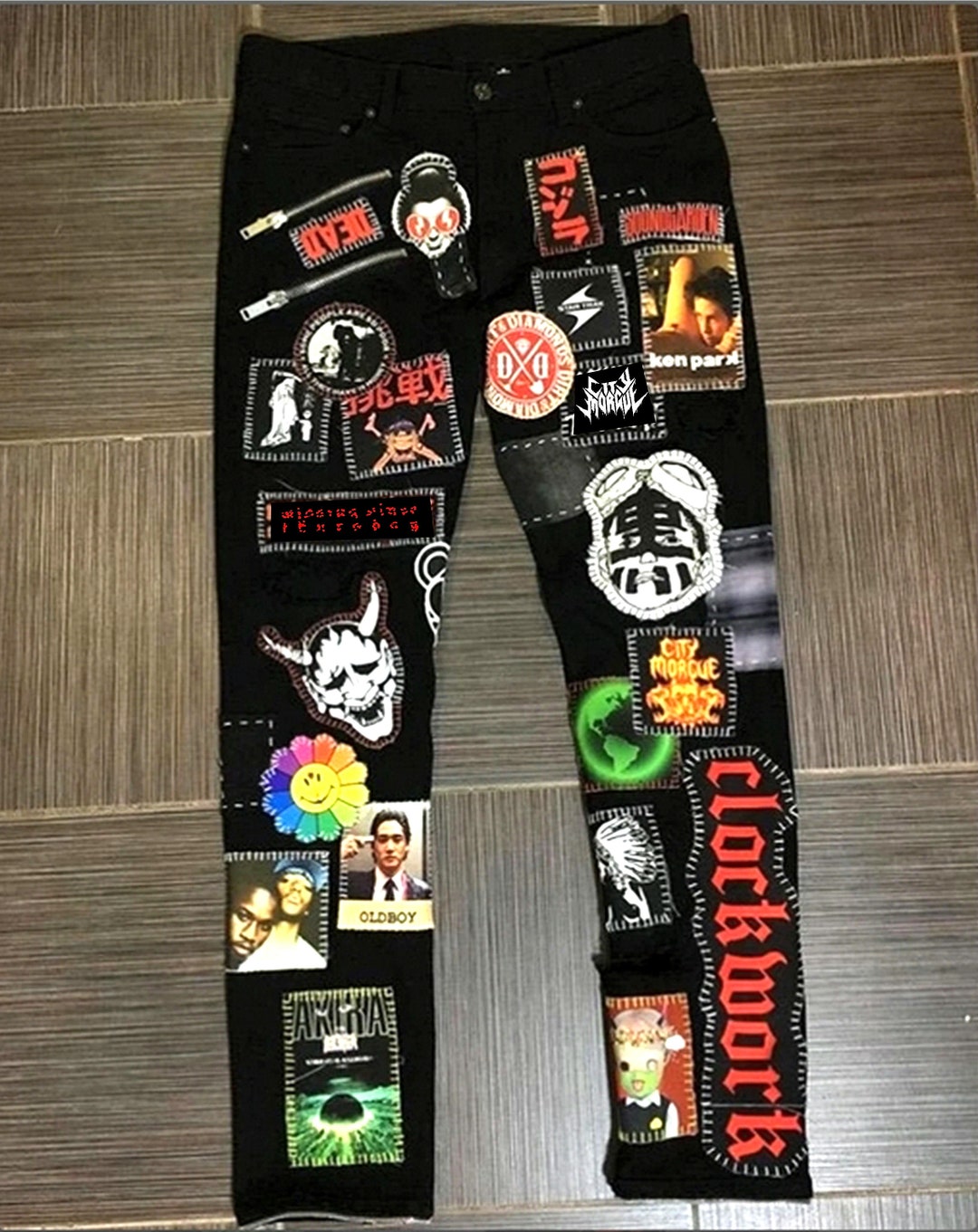 Custom Zillakami Pants for the Stage Handmade Personalized Back