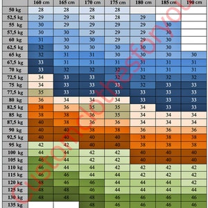 Missing Since Thursday denim size guide
