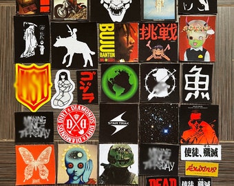 Wszystkie łatki do pary deku jakość DTG (kompletny dokładny zestaw) City Morgue / Zillakami DIY do Deku Denim do szycia