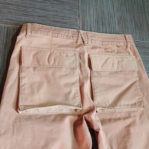 personalized tan Sosmula Pants cargo front back pockets