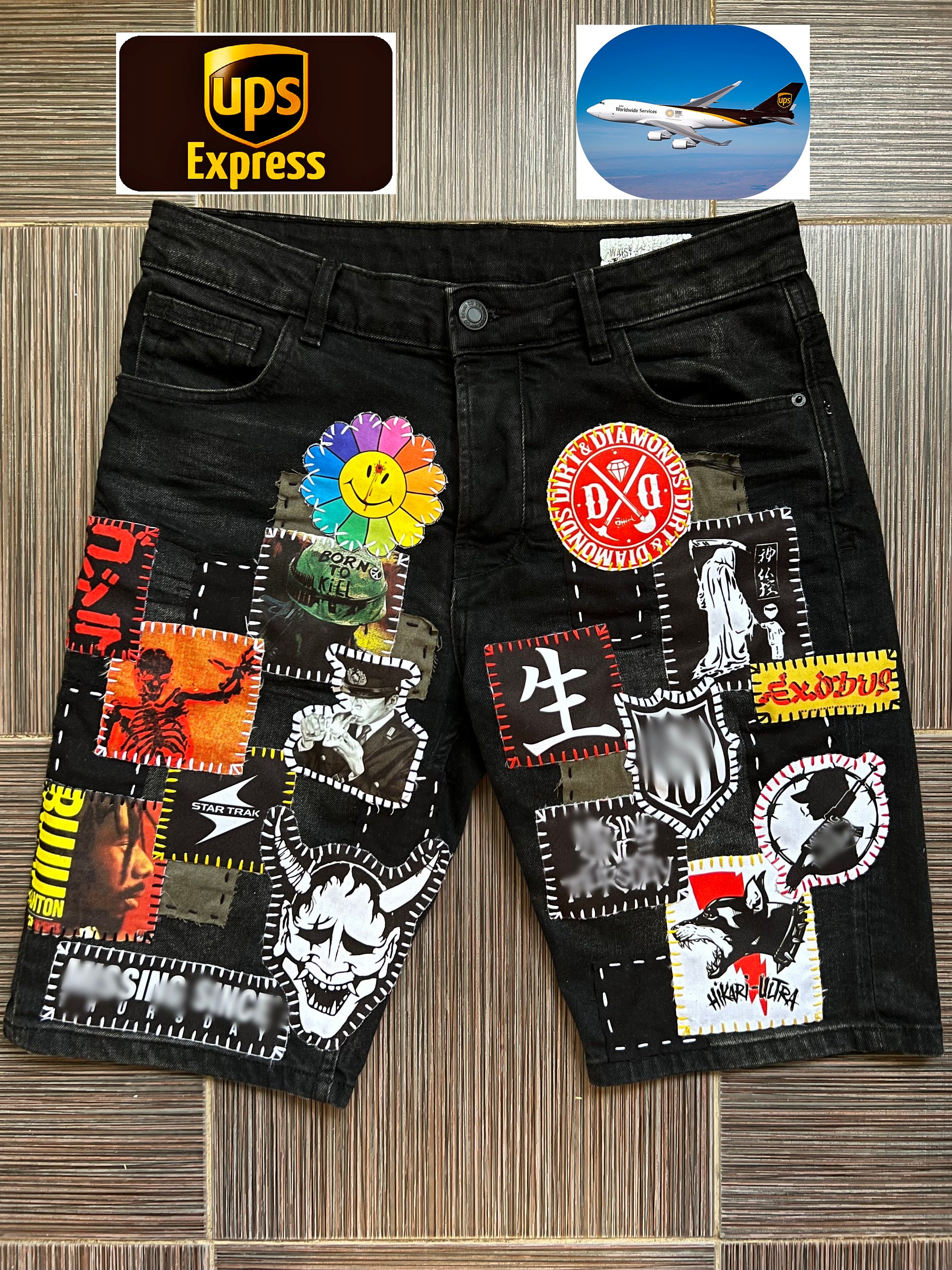 [OPEN YY_TheOpen Product]PATCHWORK EFFECT LOOSEBOOTCUT送料込 Quilted Cotton Patch Work Reversible Large Multicolor Patch