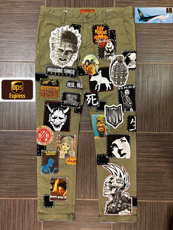 Personalized Olive Crust Pants Punk Edition - Etsy