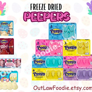Peepers Freeze Dried, Marshmallow Candy, Easter Peepers, Easter Candy, Mothers Day Gift, Gluten Free, Fruit Candy, Freeze Dried Peepers
